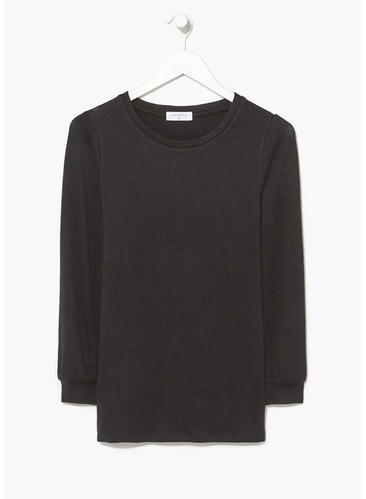 Black Longline Top