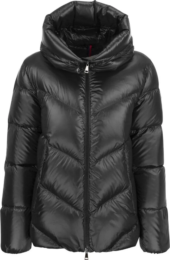 Moncler Chambon Logo Patch Zipped Padded Jacket