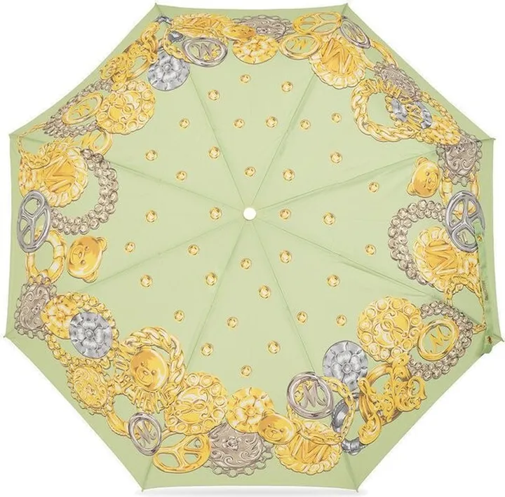 Moschino Logo-Printed Panelled Folded Umbrella