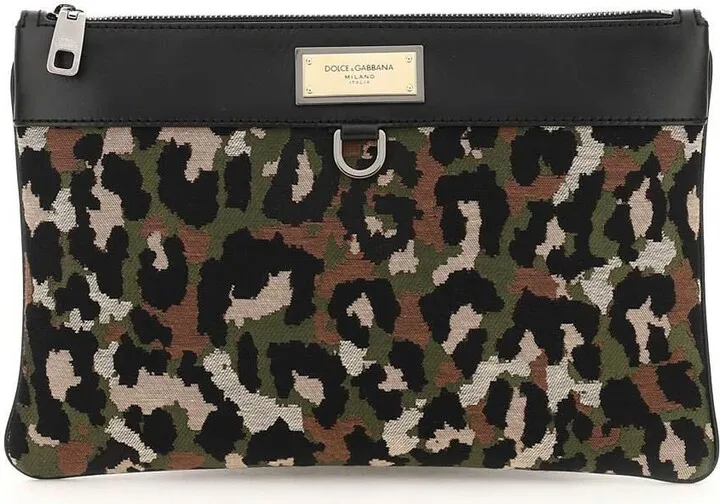 Dolce & Gabbana Jacquard Fabric Pouch