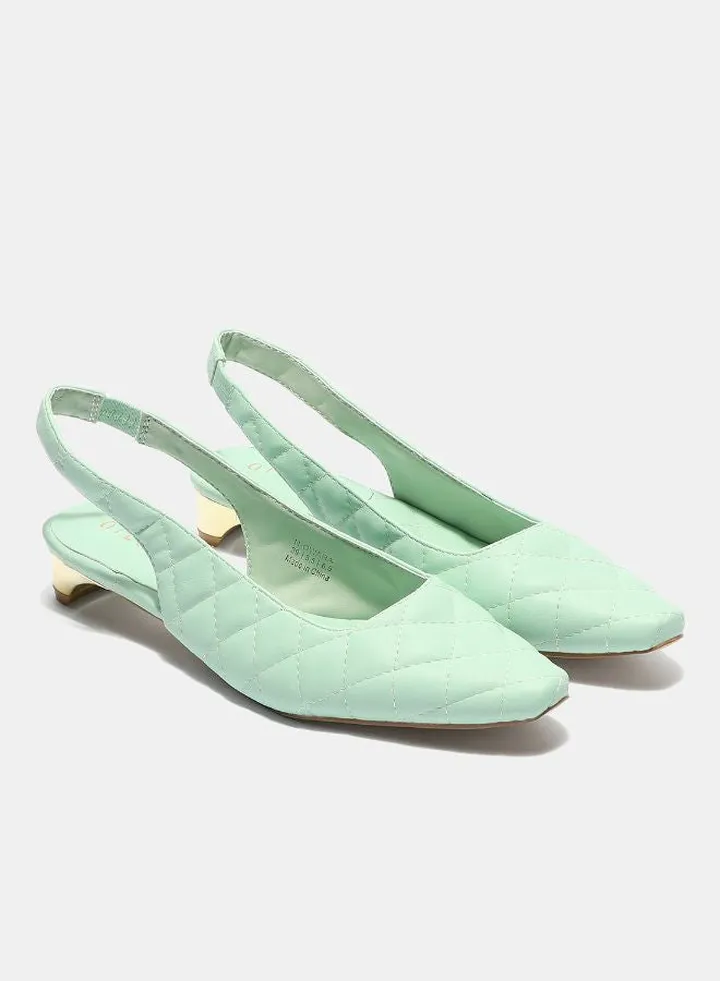 Stylish Slingback Shoes Mint