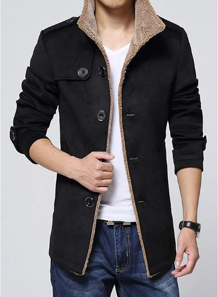 Casual Coat Outerwear Black
