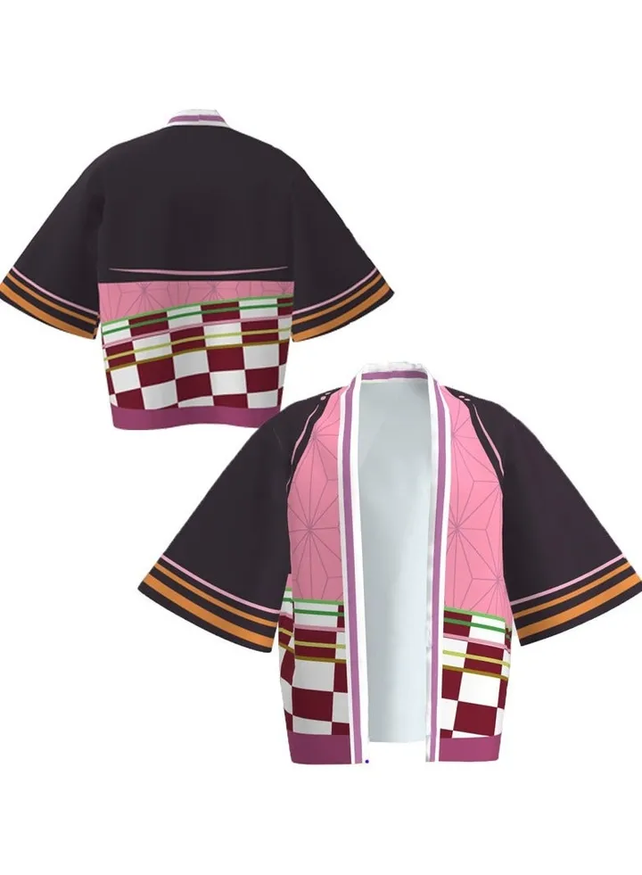 Riman GMZHR Anime Surrounding 3D Printed Kimono Cloak Feather Weaving