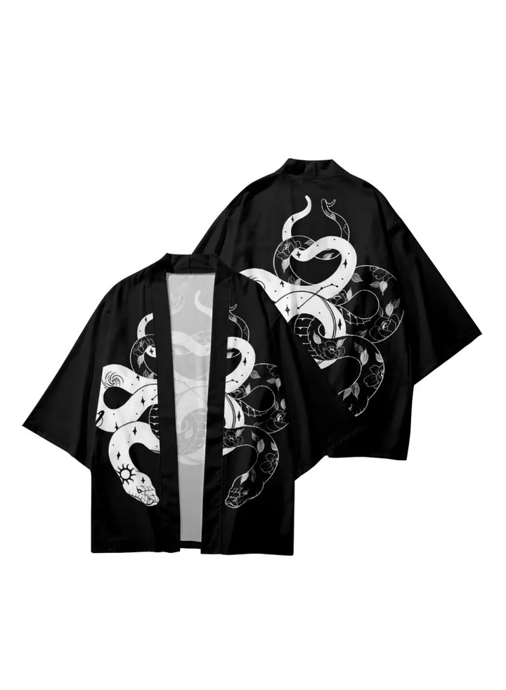 Summer Feather Weaving Ethnic Style Kimono 3D Digital Printing Casual Sports Cloak