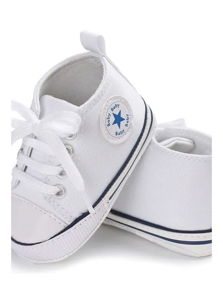 Baby Shoes Soft Sole Fashion Canvas Infant Toddler Sports White
