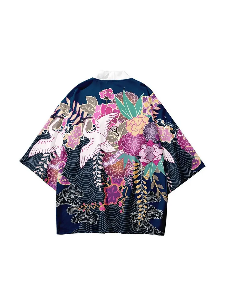 New China-Chic Element 3D Printing Cardigan Loose Men's Cape