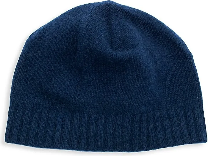 Ribbed-Cuff Cashmere Beanie