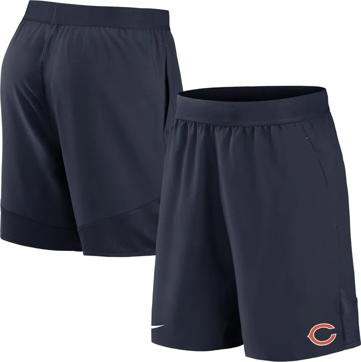 Men's Nike Navy Chicago Bears Stretch Woven Shorts