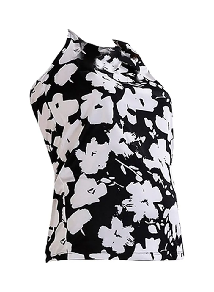 Neo Play Fitted Tank Top Black/White
