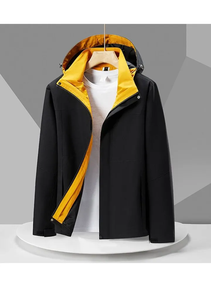 New detachable hooded waterproof mountaineering suit, outdoor clothing