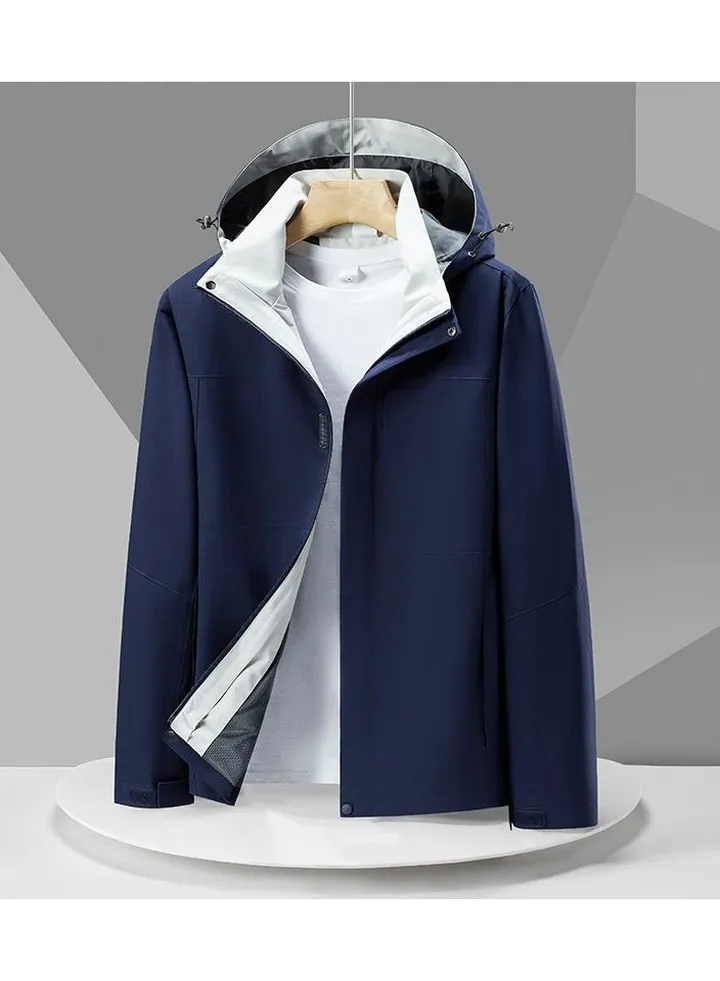 New detachable hooded waterproof mountaineering suit, outdoor clothing
