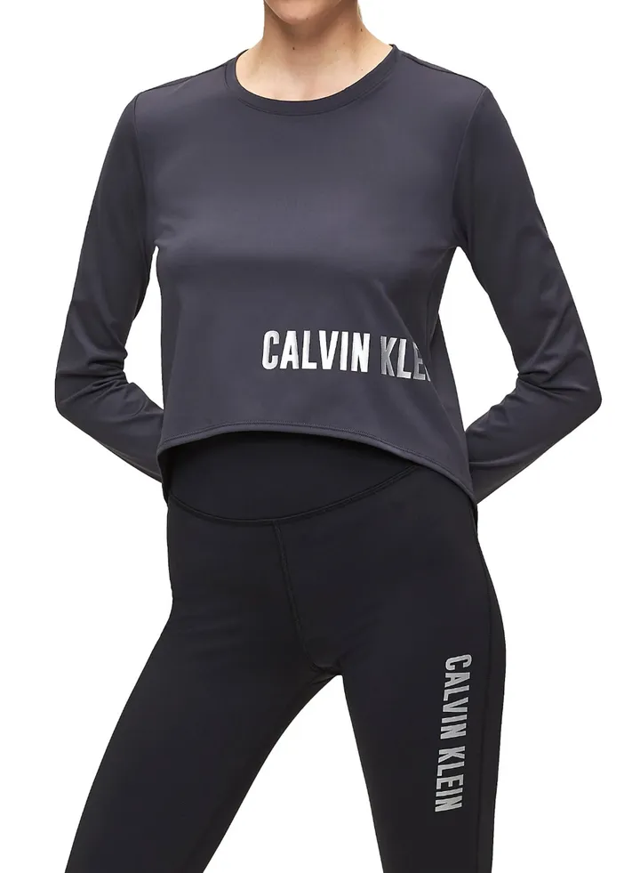 Long Sleeve Hi-Low T-Shirt Dark Blue