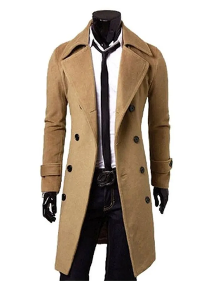 Double Breasted Trench Coat Brown