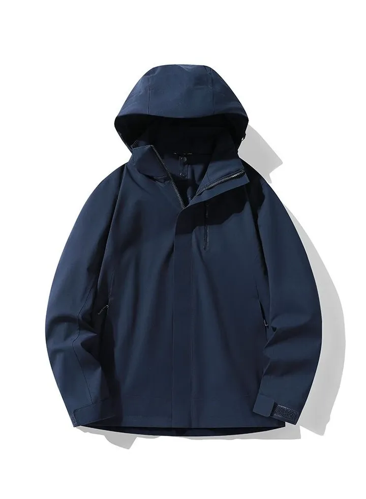 New detachable hooded waterproof mountaineering suit, outdoor clothing