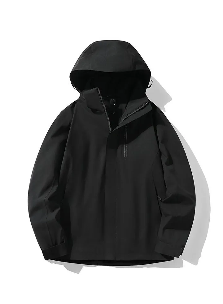 New detachable hooded waterproof mountaineering suit, outdoor clothing
