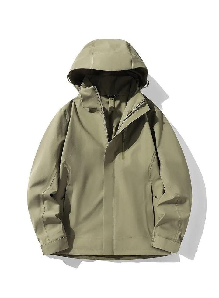 New detachable hooded waterproof mountaineering suit, outdoor clothing
