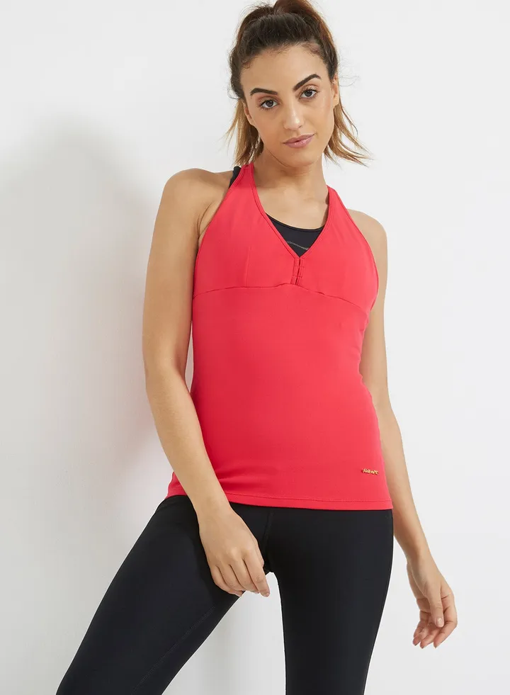 Sport Top Coral Red