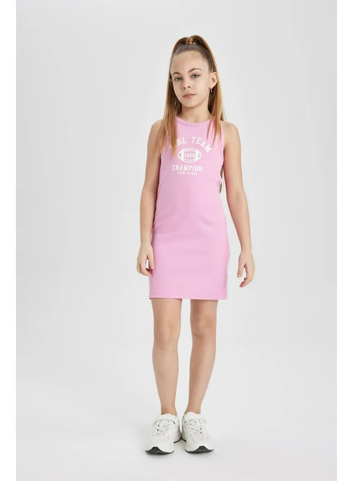 Girl Regular Fit Sleeveless Knitted Dress