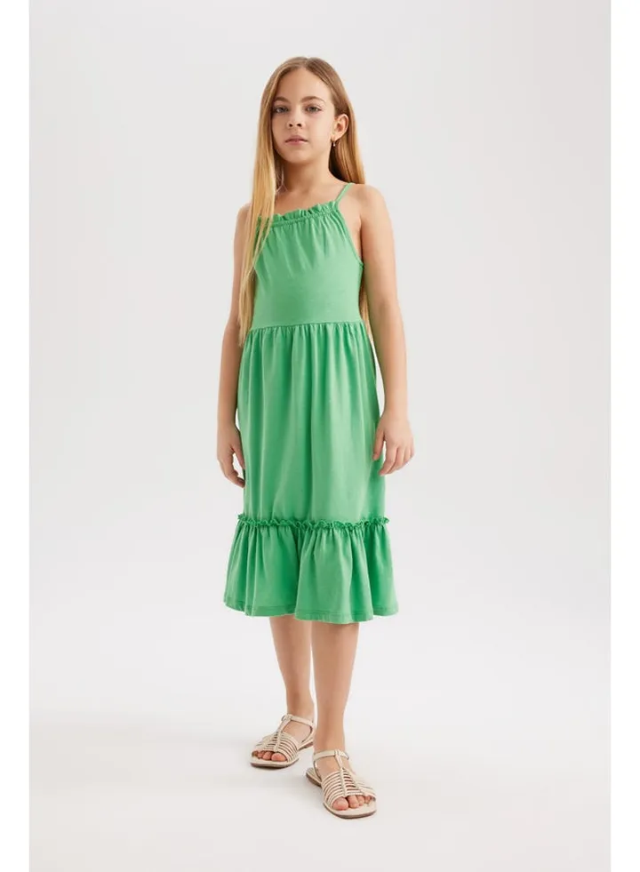 Girl Regular Fit Sleeveless Knitted Dress