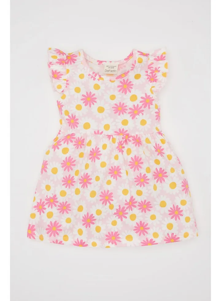 Babygirl Regular Fit Bike Neck Sleeveless Knitted Dress