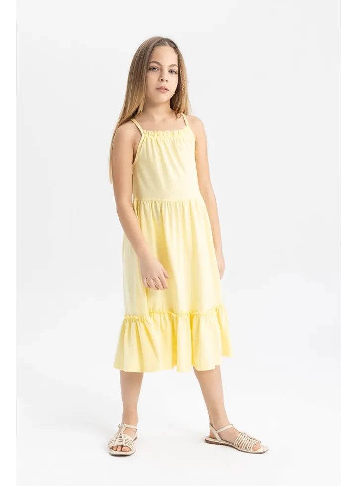 Girl Regular Fit Sleeveless Knitted Dress