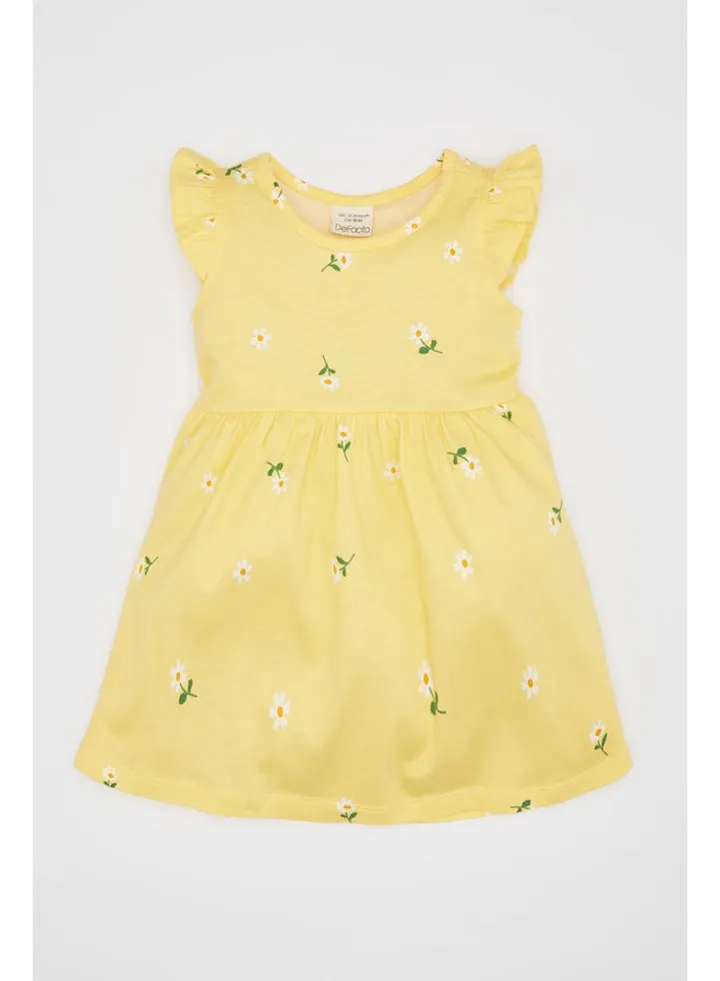 Babygirl Regular Fit Bike Neck Sleeveless Knitted Dress
