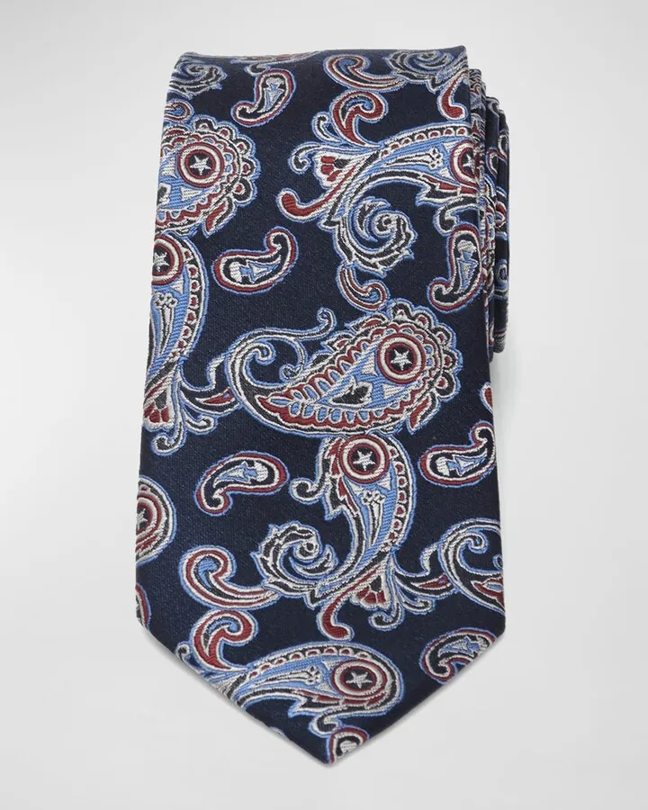 Men's Captain America Paisley Silk Tie