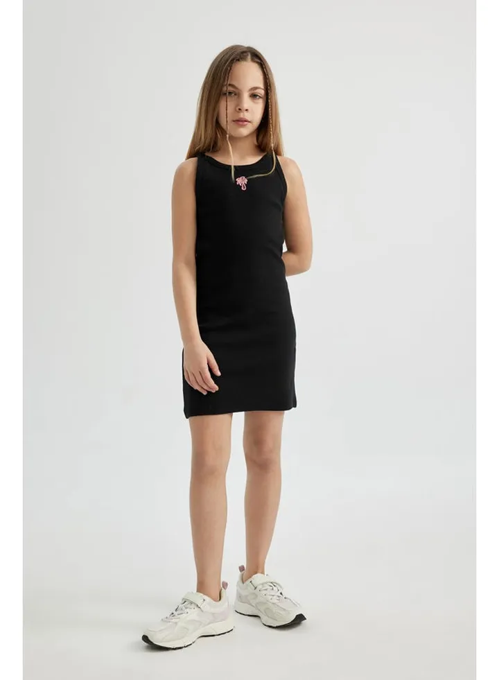 Girl Regular Fit Sleeveless Knitted Dress