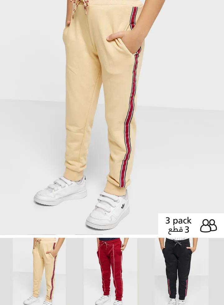 Boys 3 Pack Joggers