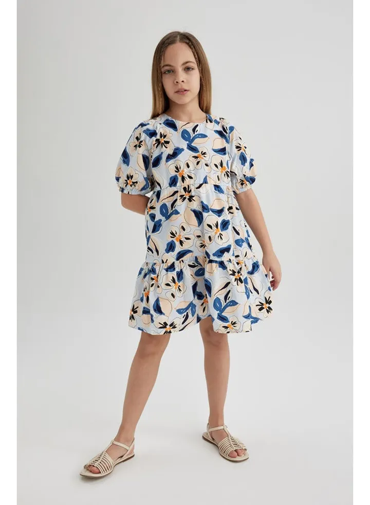 Girl Regular Fit Short Sleeve Woven Dress