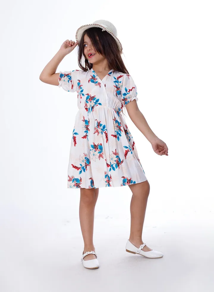 Girls Dress Beige