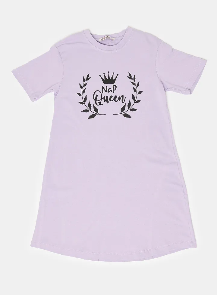 NIGHT DRESS purple Junior Girls