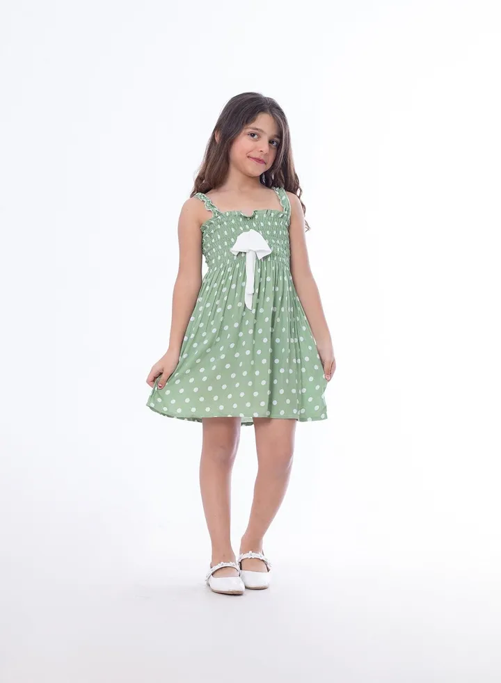 Girls Dress Green