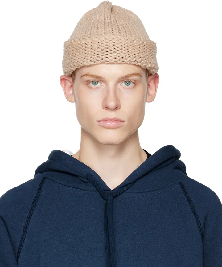 Greg Lauren Pink Walnut Beanie