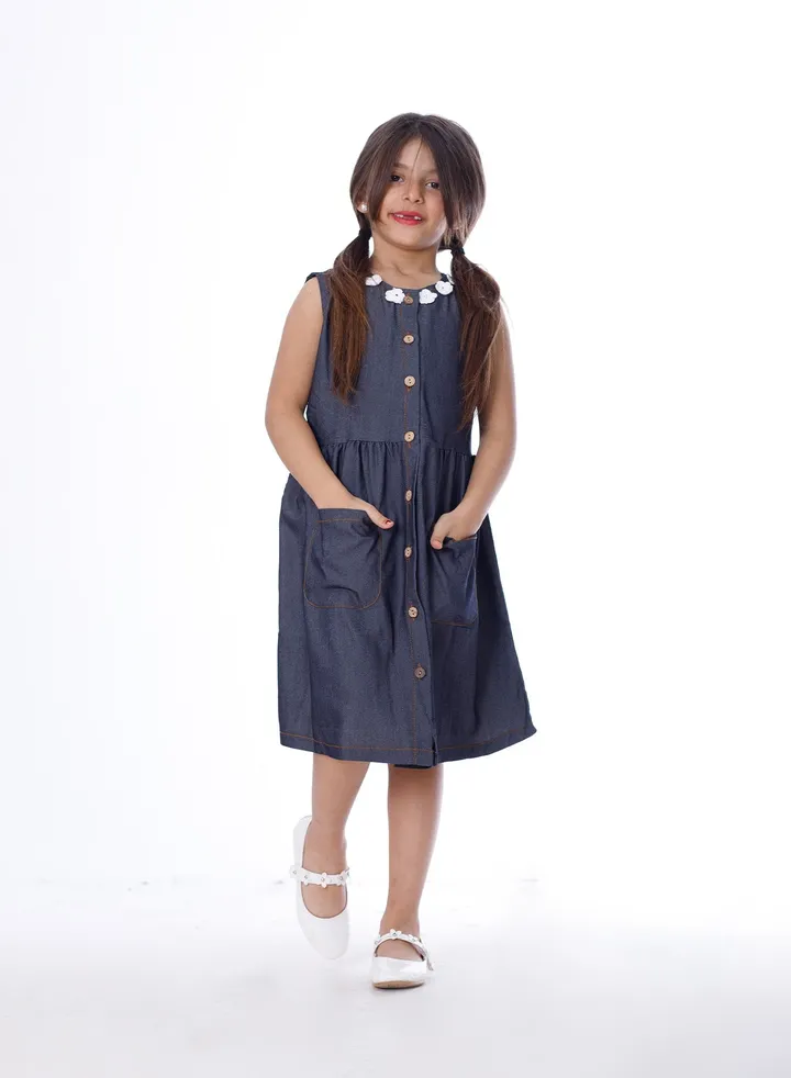 Girls Dress Grey