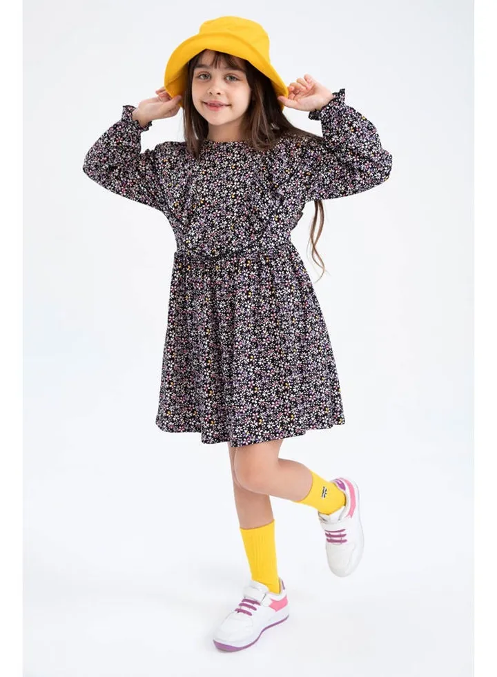 Girl Regular Fit Long Sleeve Knitted Dress