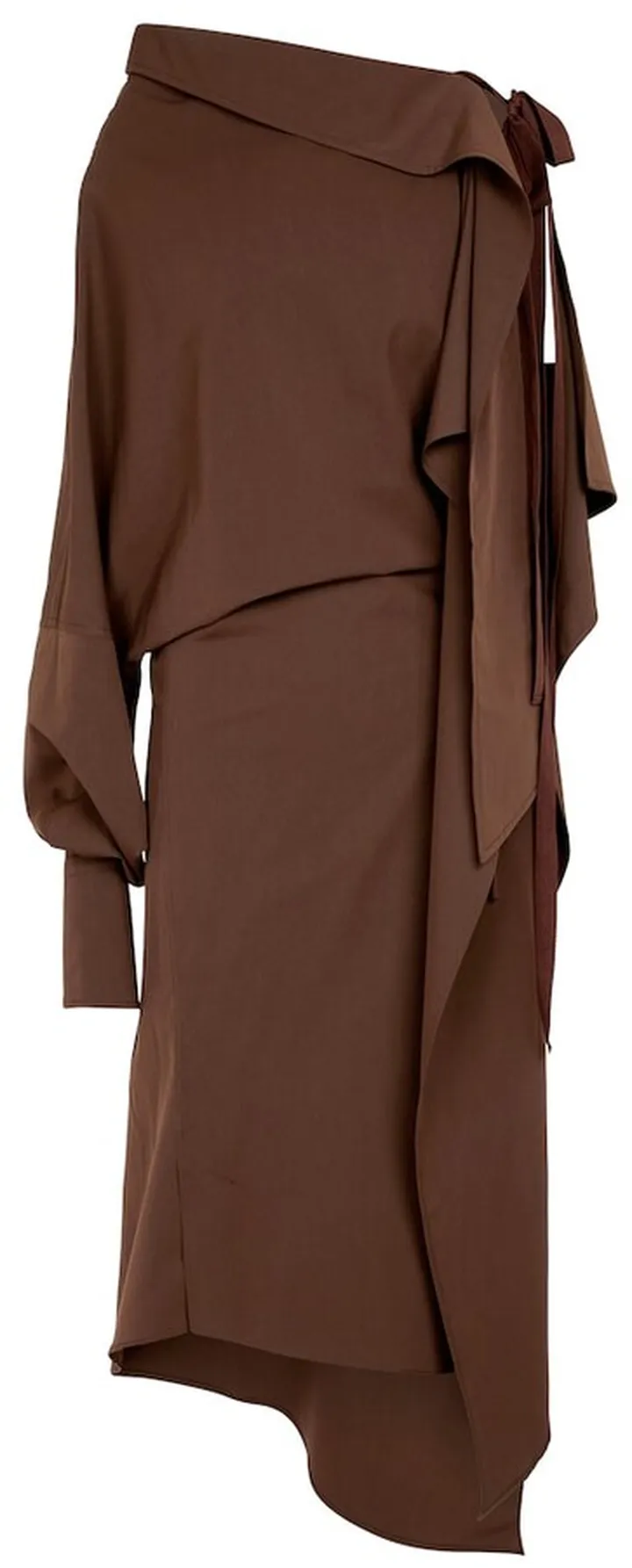 Aaber asymmetric midi dress