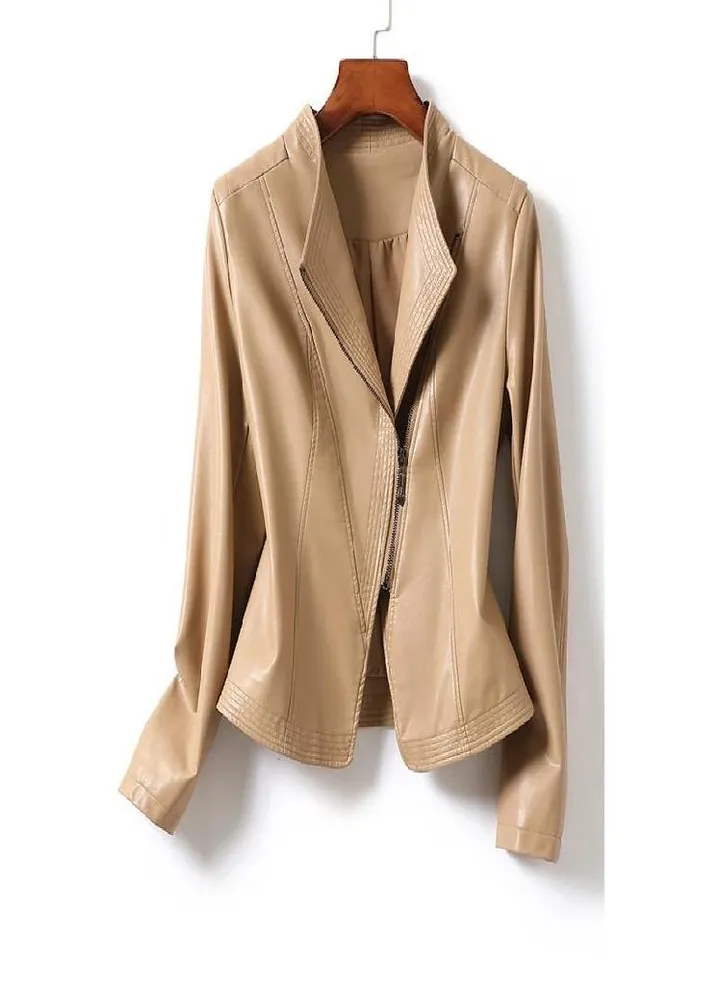 Genuine Leather Jacket Women 'S Short Slim Fit And Thin Temperament Sheepskin Women 'S Jacket Autumn And Winter Large Size Leather Jacket