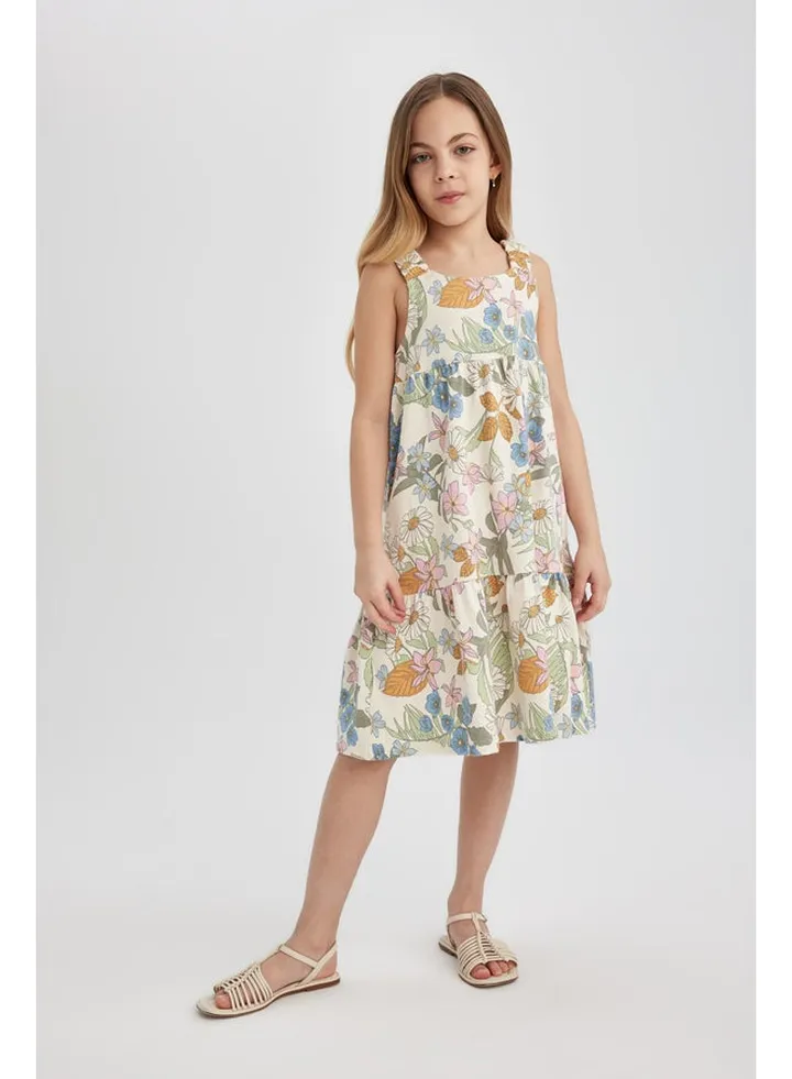 Girl Regular Fit Sleeveless Knitted Dress