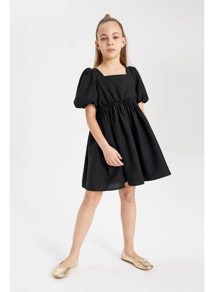 Girl Regular Fit Short Sleeve Woven Dress