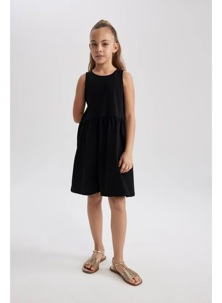 Girl Regular Fit Sleeveless Knitted Dress