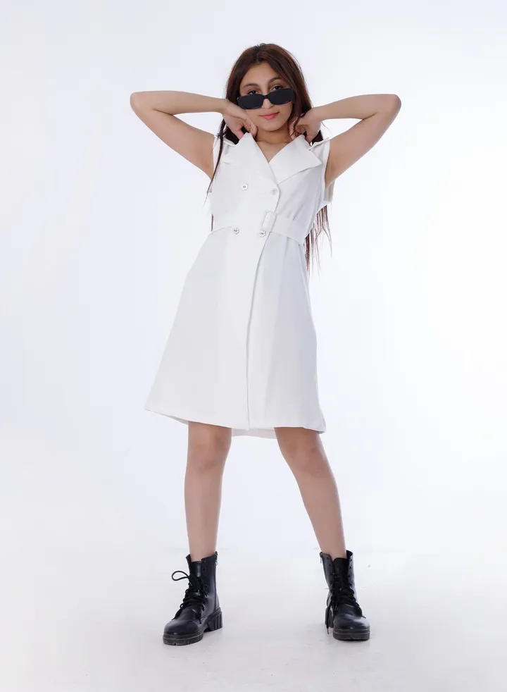 Girls Dress White
