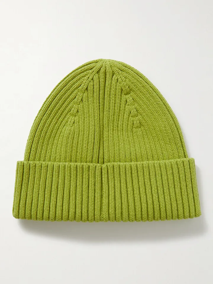 June Ribbed Cotton-Blend Beanie