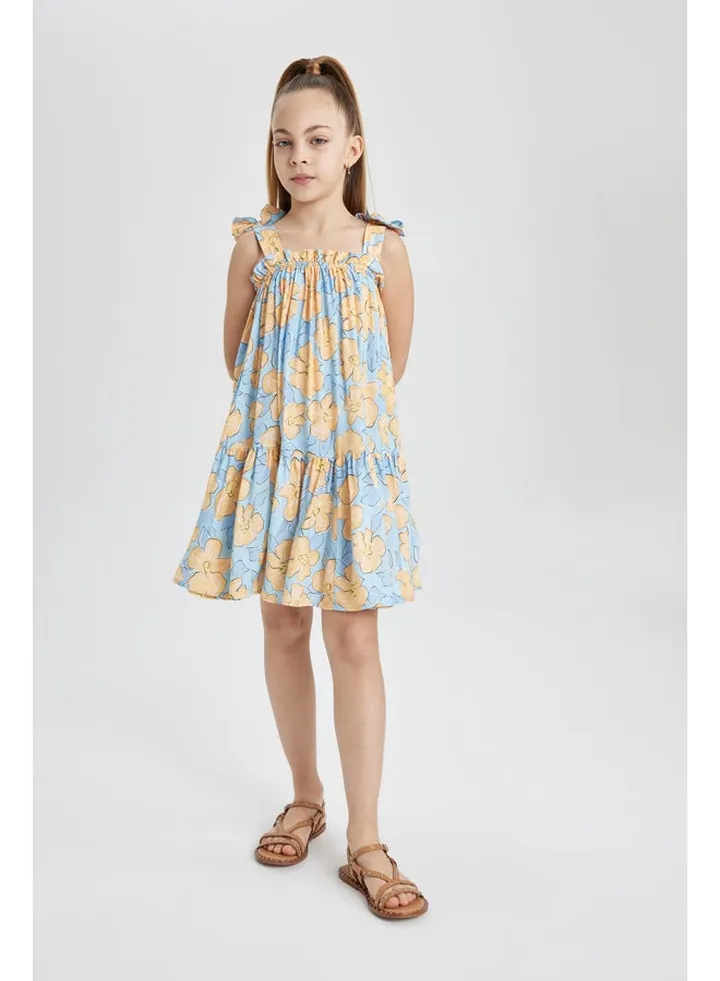 Girl Strappy Woven Dress