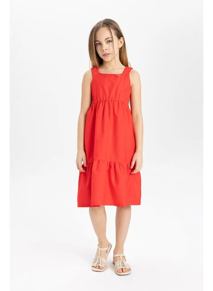 Girl Regular Fit Sleeveless Woven Dress