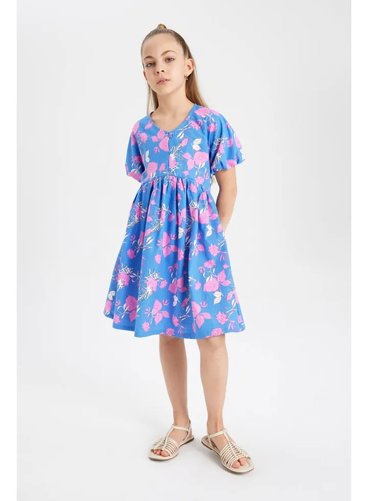 Girl Regular Fit Short Sleeve Woven Dress