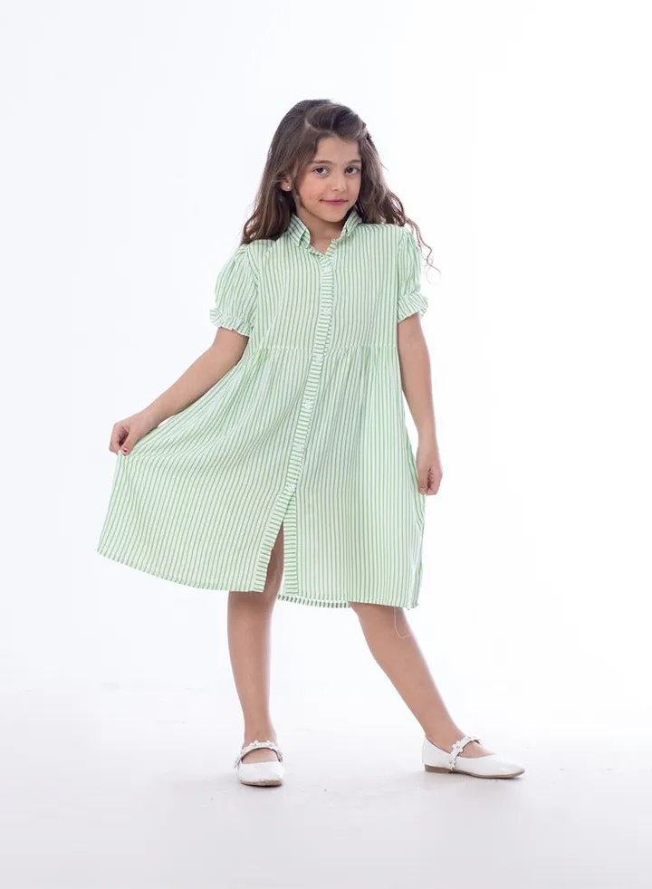 Girls Dress Green