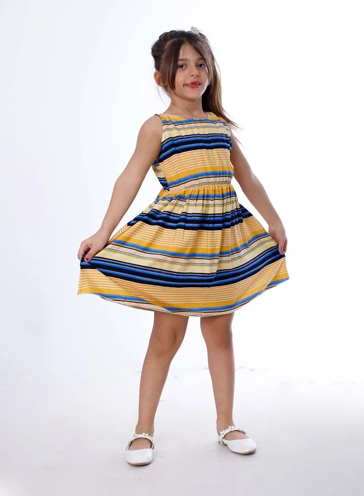 Girls Dress Yellow