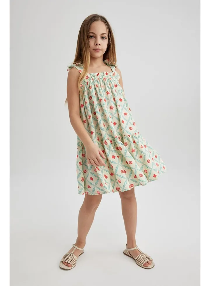 Girl Strappy Woven Dress