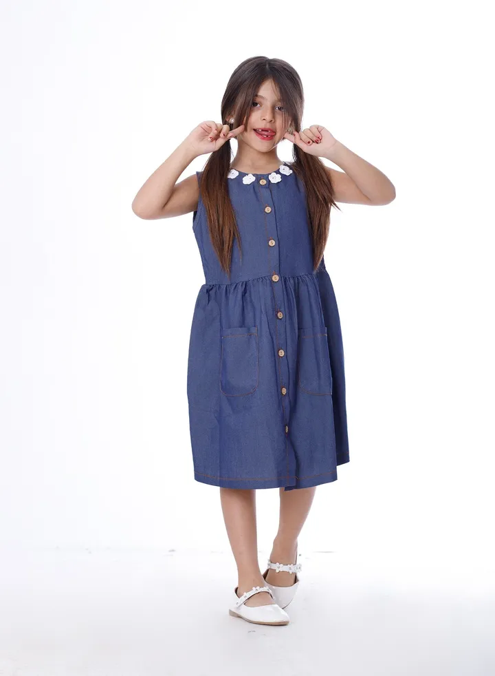 Girls Dress Blue